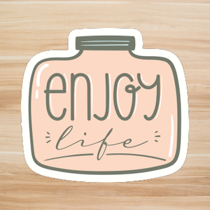 Decals, Stickers, HTV  - Enjoy Life -  DS100161 - Cutey K Blanks