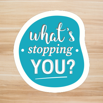 Decals, Stickers, HTV  - What's Stopping you-  DS100179 - Cutey K Blanks