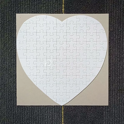Heart Sublimation Puzzle 80 Piece - Cutey K Blanks