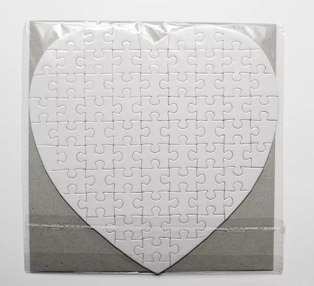 Heart Sublimation Puzzle 80 Piece - Cutey K Blanks