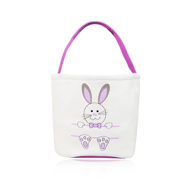 Canvas Bunny Easter Baskets - Cutey K Blanks
