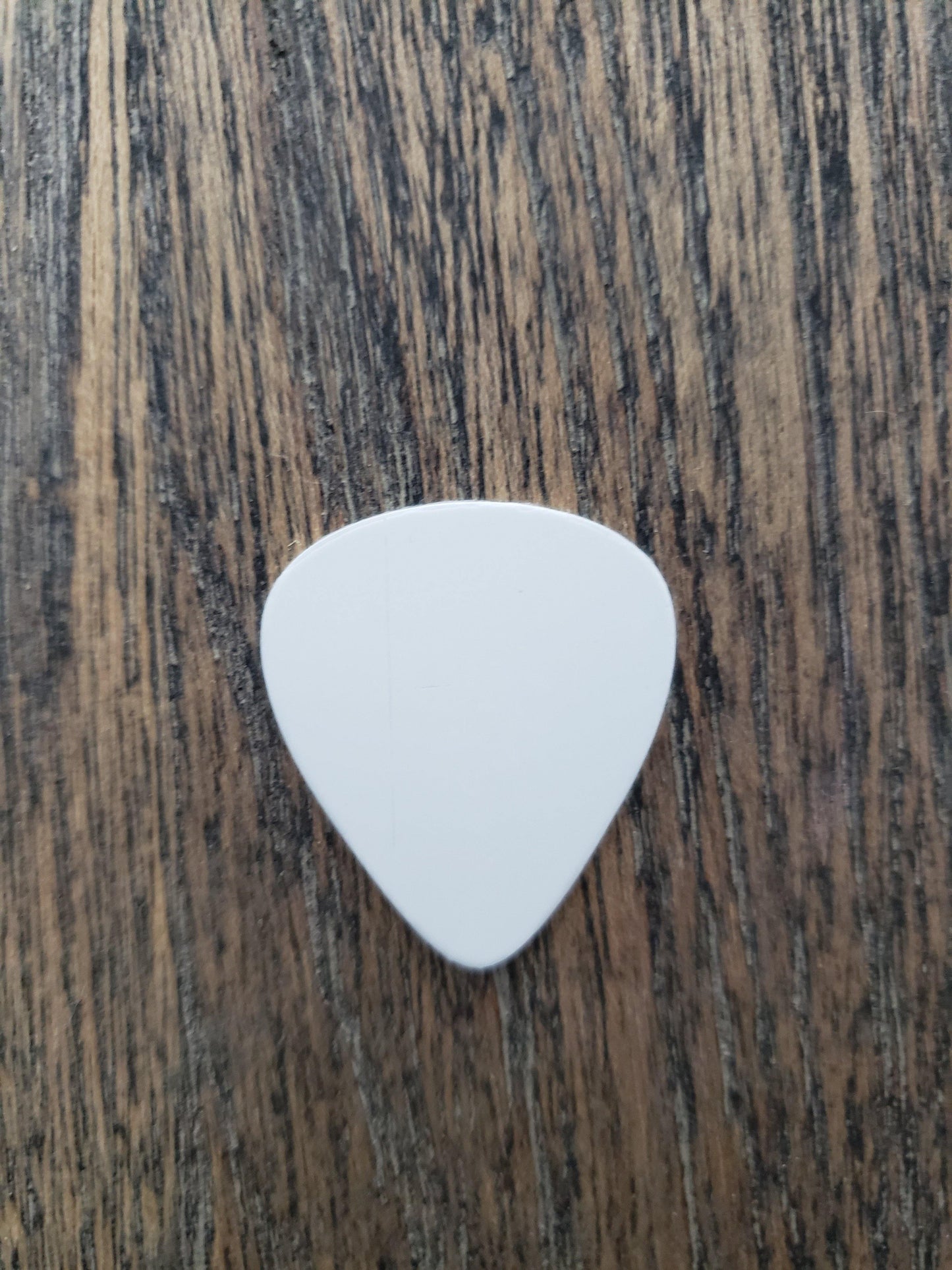 Aluminium Gloss White Sublimation Guitar Pick - Cutey K Blanks