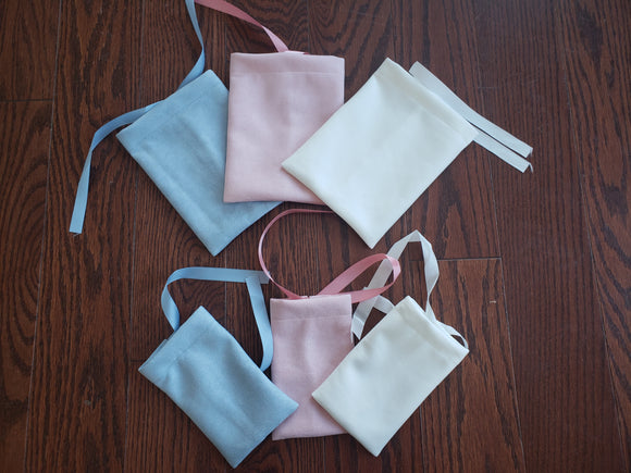 Velvet Feel Sublimation Draw String Bags in Two Sizes - Cutey K Blanks