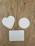 Sublimation Magnets Blank White with Shimmer - Cutey K Blanks