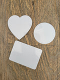 Sublimation Magnets Blank White with Shimmer - Cutey K Blanks