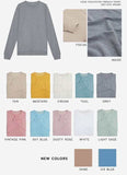 Adults 100% Polyester Long Sleeve Sweat Shirts for Sublimation or HTV - Cutey K Blanks