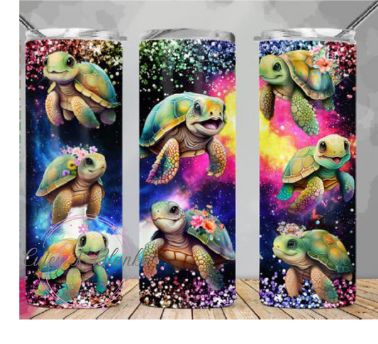 Tumbler Wraps  - Turtles - TW100032 - Cutey K Blanks