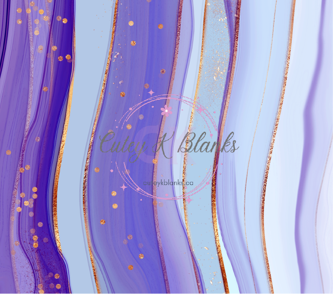 Tumbler Wraps  - Purple Vibes - TW100044 - Cutey K Blanks
