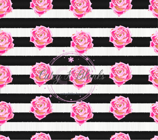 Tumbler Wraps  - Roses - TW100051 - Cutey K Blanks