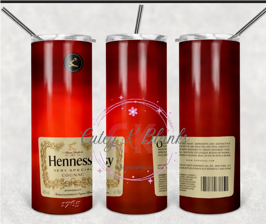 Tumbler Wraps  - Hennesy - TW100064 - Cutey K Blanks