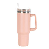 40oz Tumbler with Handle (White for sublimation) - Cutey K Blanks