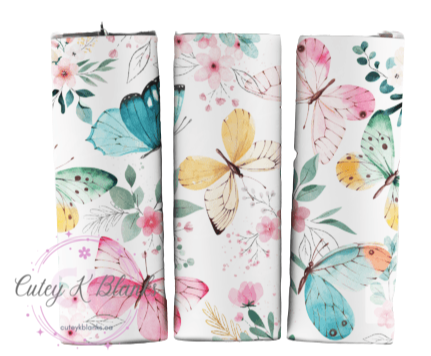Tumbler Wraps  - Butterfly Floral Watercolour - TW100012 - Cutey K Blanks