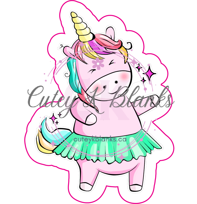 Decals & Stickers  - Unicorn - DS100038 - Cutey K Blanks