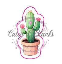 Decals & Stickers  - Cactus - DS100008 - Cutey K Blanks