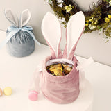 Easter Drawstring Velvet Bunny Ear Basket for Sublimation and HTV - Cutey K Blanks