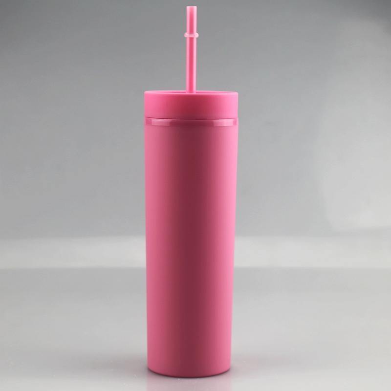 16oz Acrylic Matte Skinny Tumbler - Cutey K Blanks