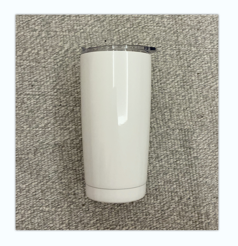 20oz Regular Classic White Sublimation Tumbler with Slide Lid - Cutey K Blanks