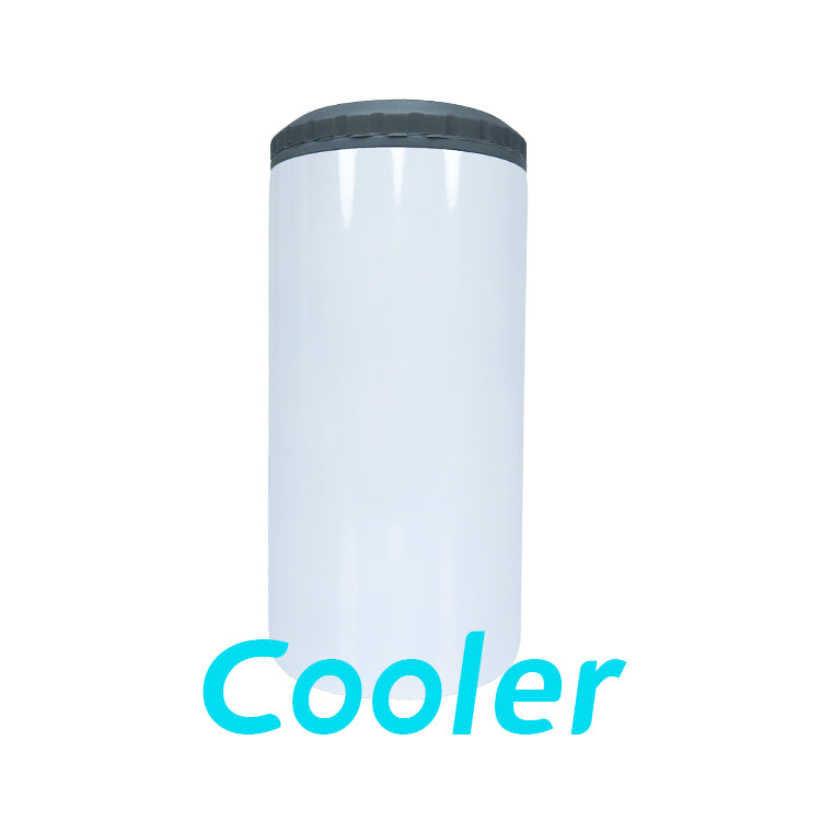 Sublimation 4 in 1 Beer Can Cooler / Tumbler with two Lids - Cutey K Blanks