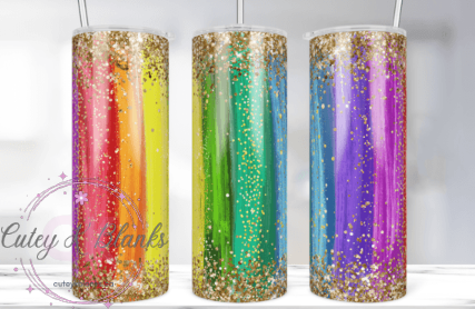 Tumbler Wraps  - Pride Rainbow - TW100021 - Cutey K Blanks