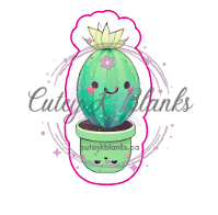 Decals & Stickers  - Cactus - DS100011 - Cutey K Blanks