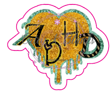 Decals & Stickers  - ADHD - DS100017 - Cutey K Blanks